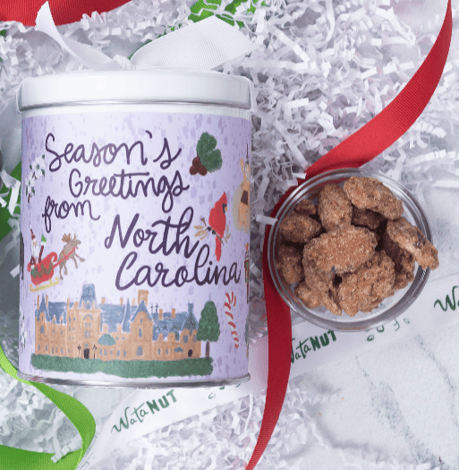 North Carolina Gift Tin | Gourmet Shortbread Cookies or Nuts