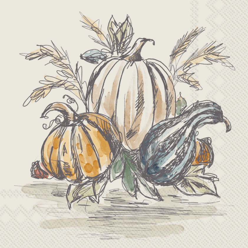 Fall Cocktail Napkins