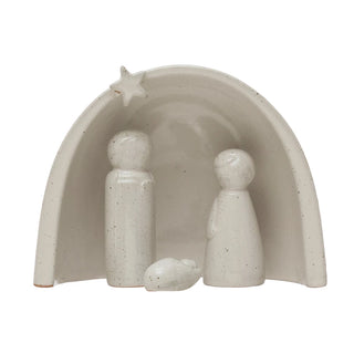 Stoneware Nativity