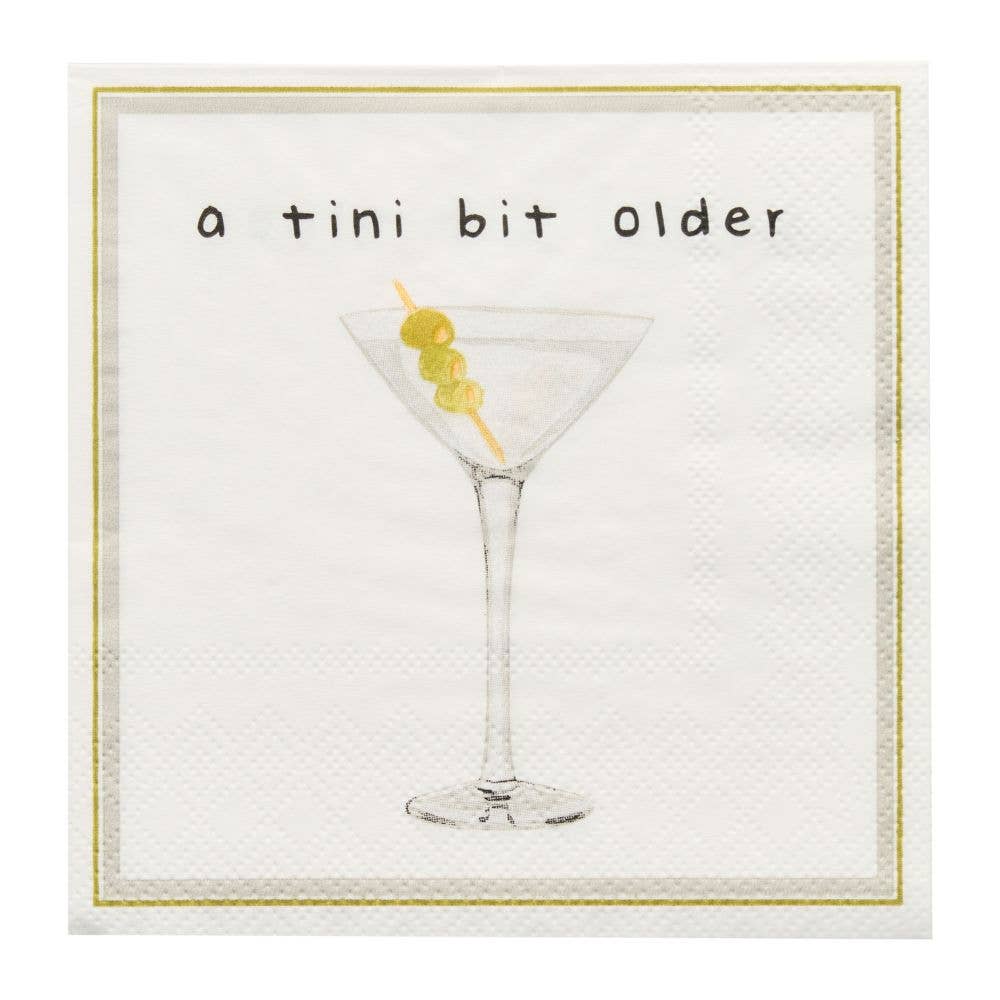 'A Tini Bit Older' Cocktail Napkins