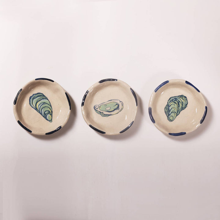 Mini Oyster Trinket Tray-Trinket Dish-Ceramic Tasting Bowl