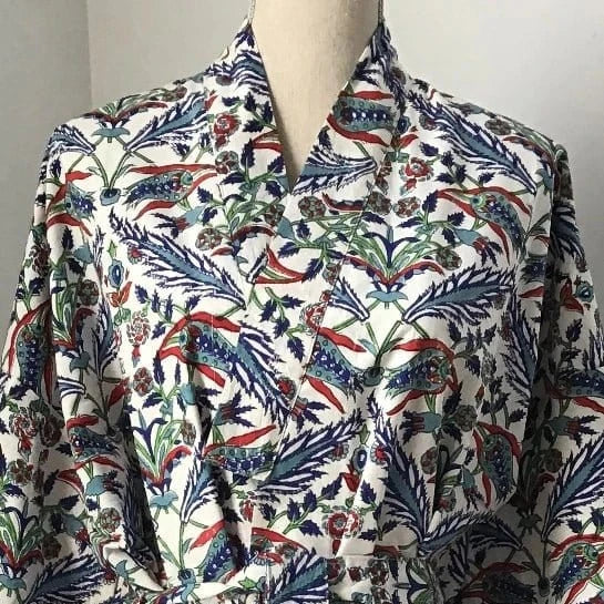 Block Print Cotton Robe