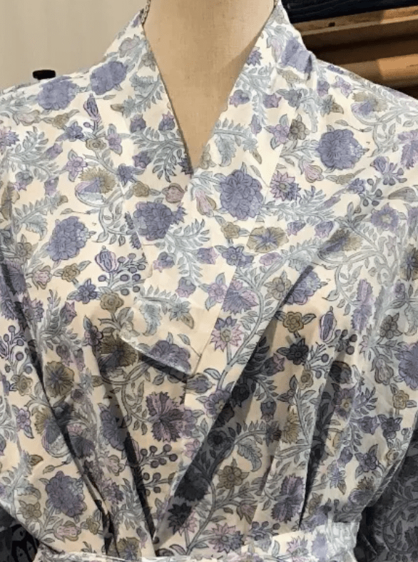 Block Print Cotton Robe
