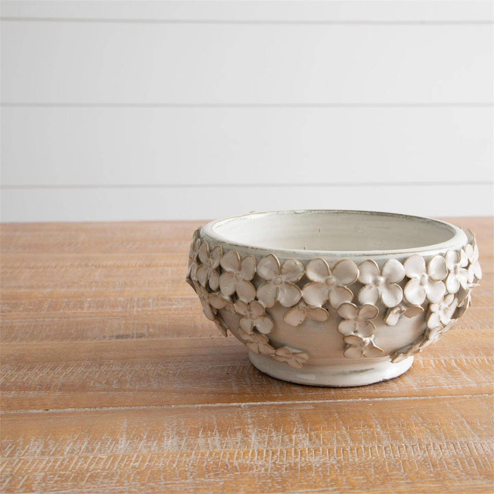 Bowl With 3D Sculpted Florals