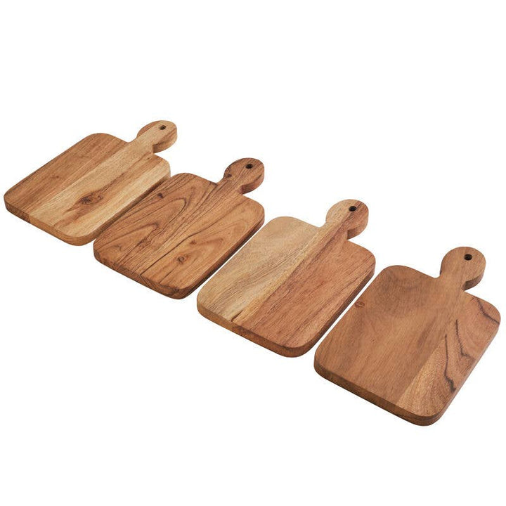 Fitz & Floyd Caleb Wood Mini Serve Boards S4 Open Stock-Small Batch Specialty Gifts