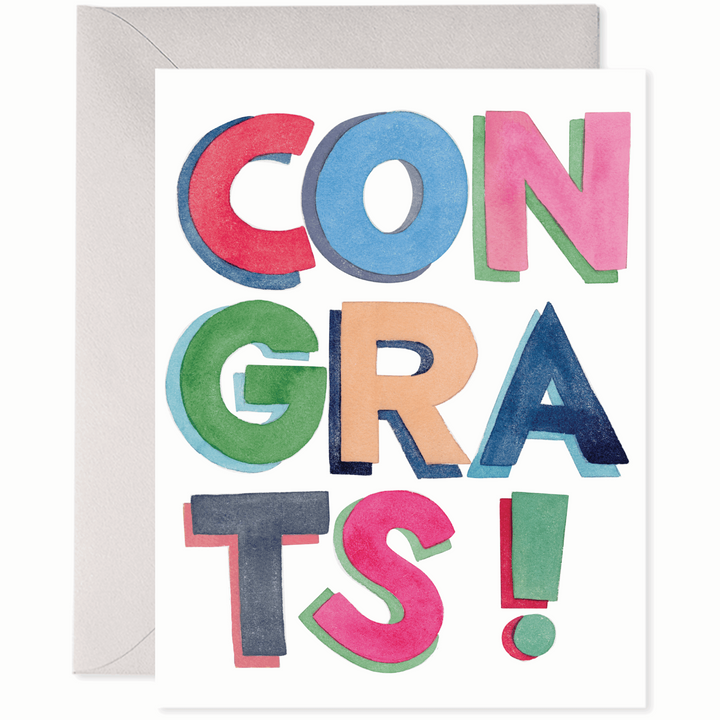 Colorful Congrats | Congratulation Greeting Cards - Small Batch Specialty Gifts