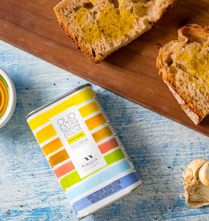 Coratina Extra Virgin Olive Oil Tin by Frantoio Muraglia - Small Batch Specialty Gifts