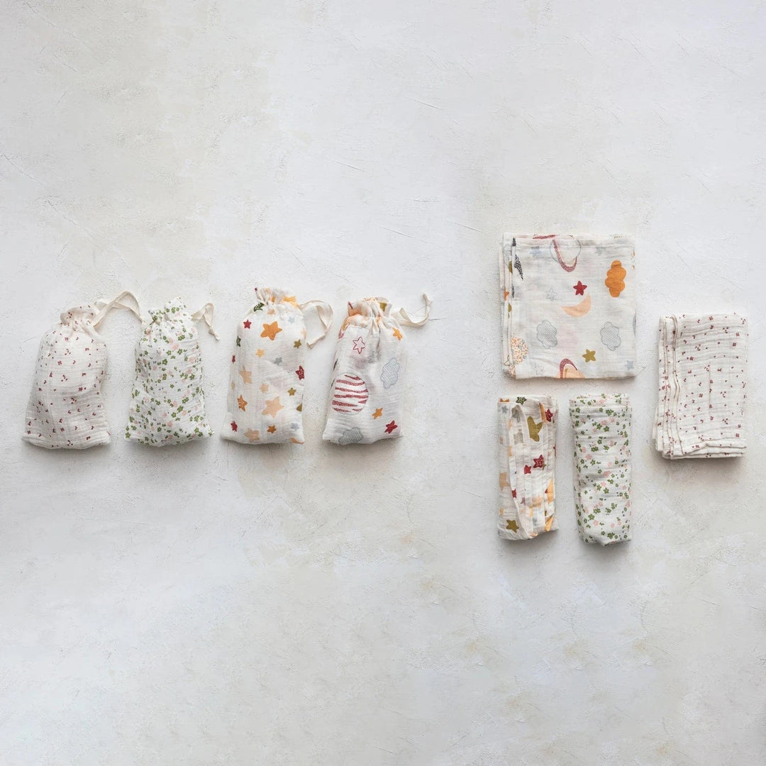 Cotton Muslin Baby Swaddle - Small Batch Specialty Gifts