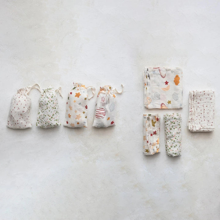 Cotton Muslin Baby Swaddle - Small Batch Specialty Gifts