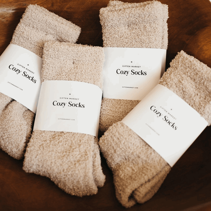 Cozy Cloud Socks - Ivory - Small Batch Specialty Gifts