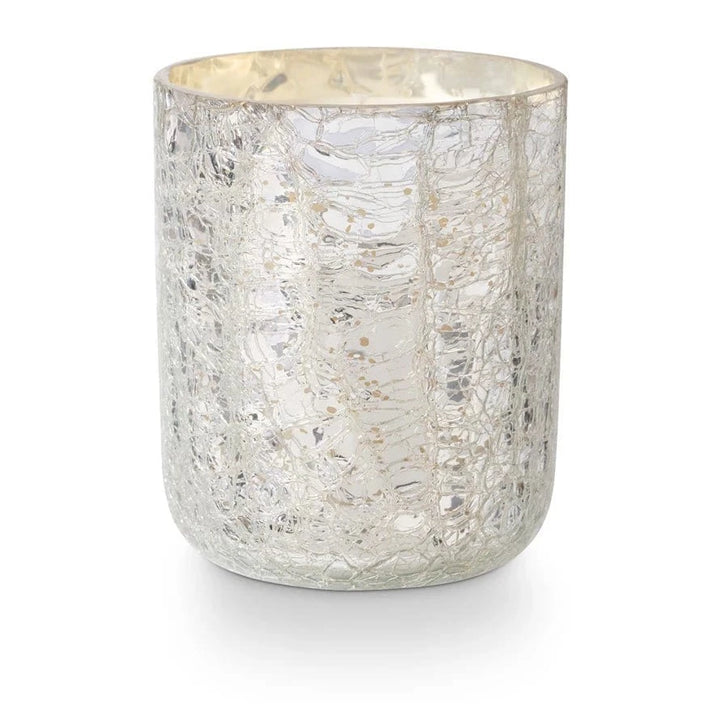 Crackle Glass Holiday Candle