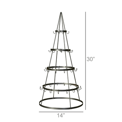 Tree Ornament Display, Zinc