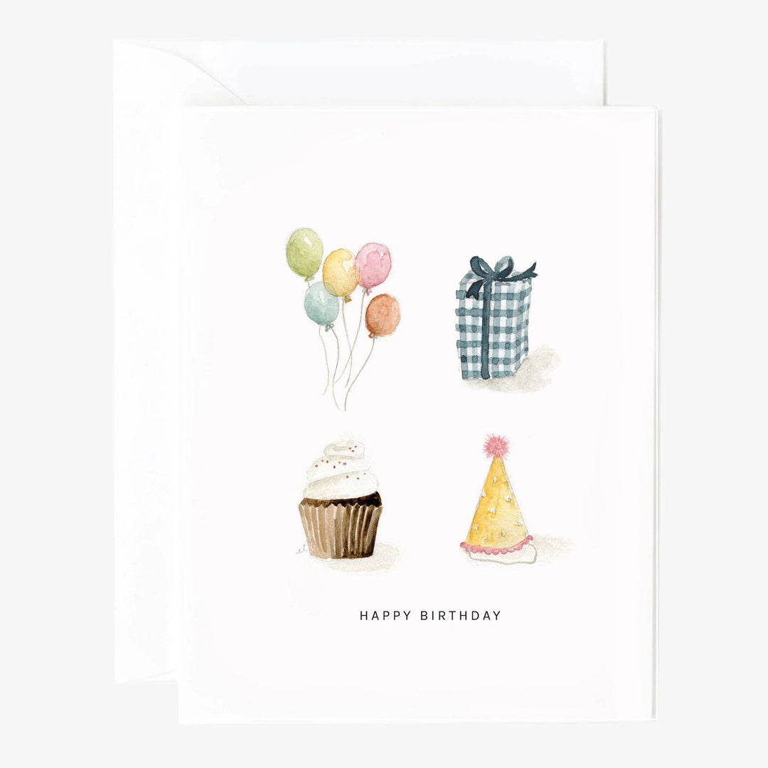 Birthday things greeting card