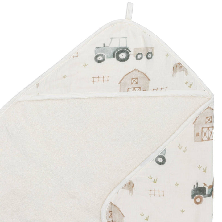 Charlie Farmhouse Tractor HT/Wash Cloth Set