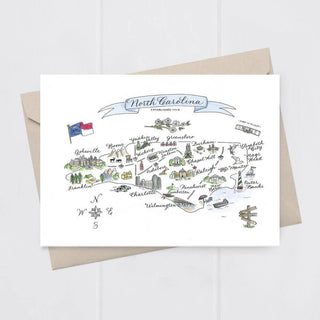 North Carolina 5x7" Folded Greeting Card