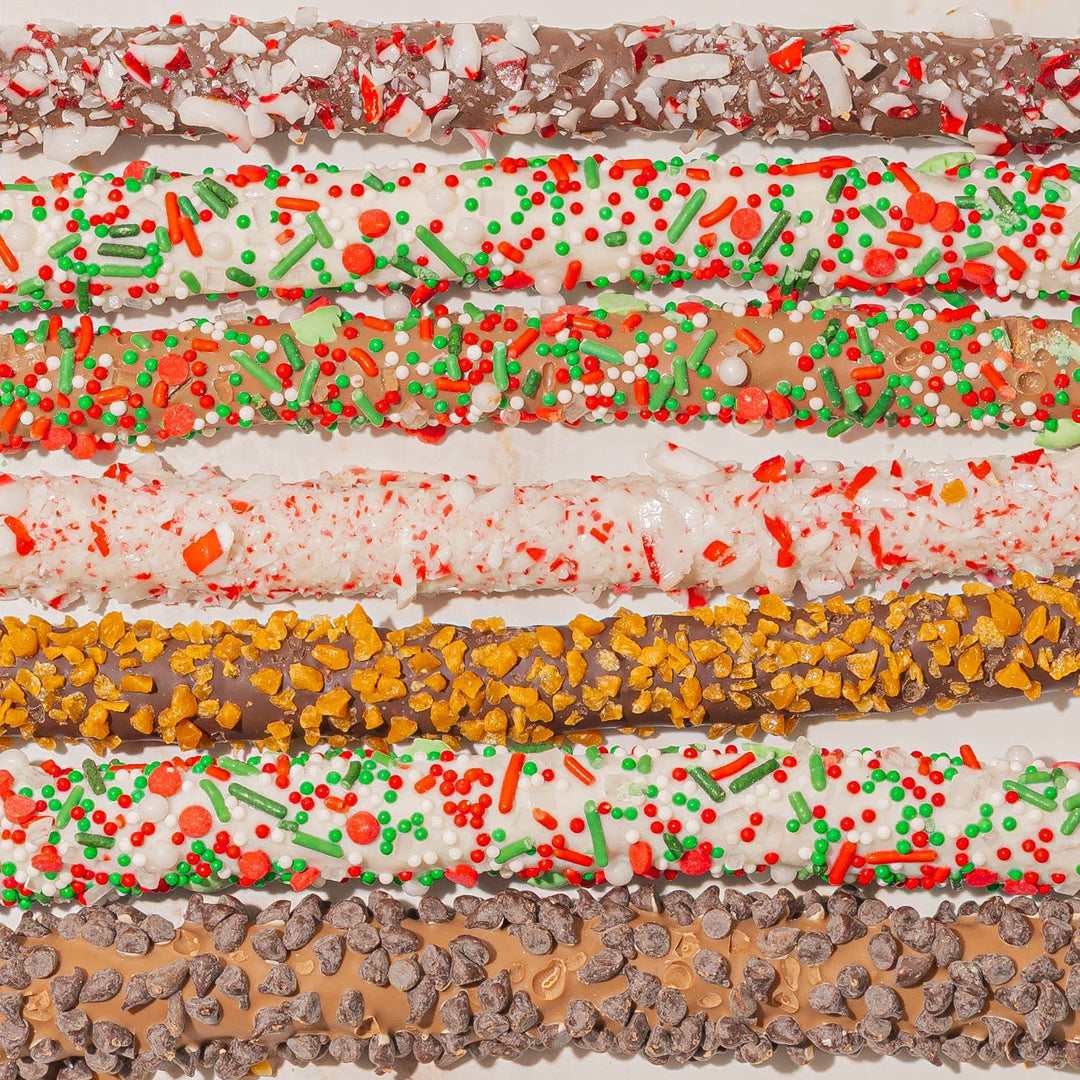 Nutcracker Chocolate-Covered Pretzel Gift Tin