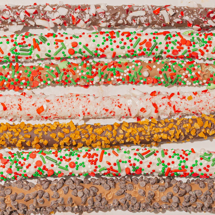 Nutcracker Chocolate-Covered Pretzel Gift Tin