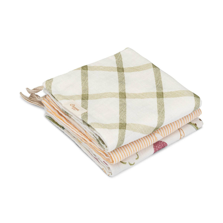 Clementine Hooded Baby Bath Towel & Washcloth Set