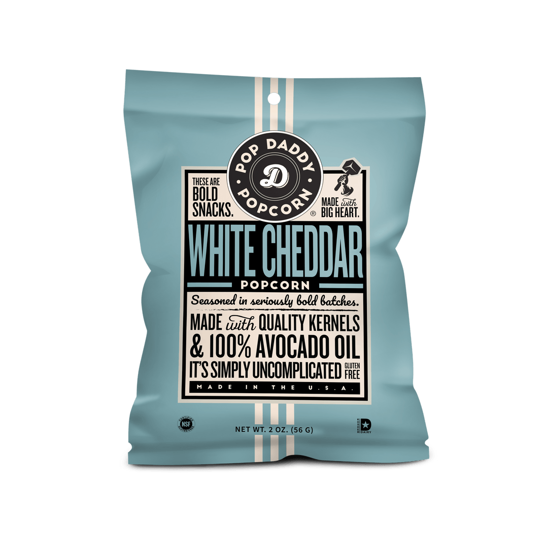 Flavored Popcorn - 2oz - Real White Cheddar
