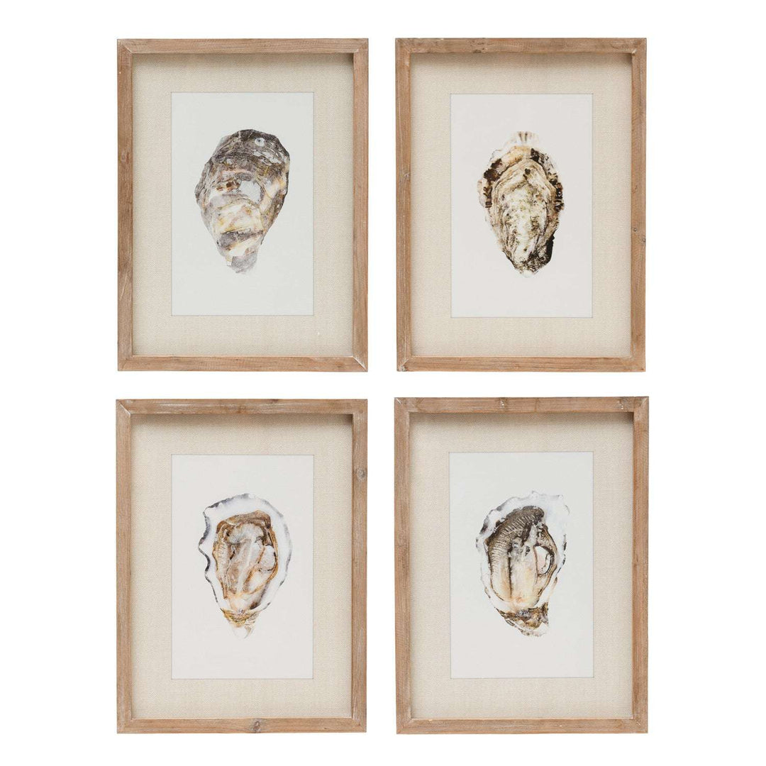 Framed Wall Decor with Oyster, 4 Styles