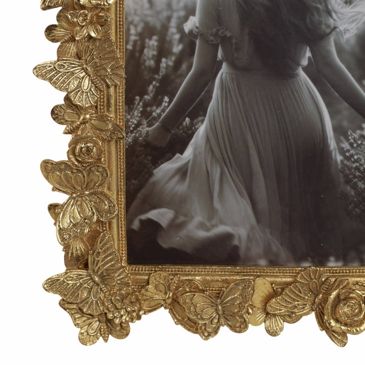 Butterfly Gold Resin Frame, 5x7