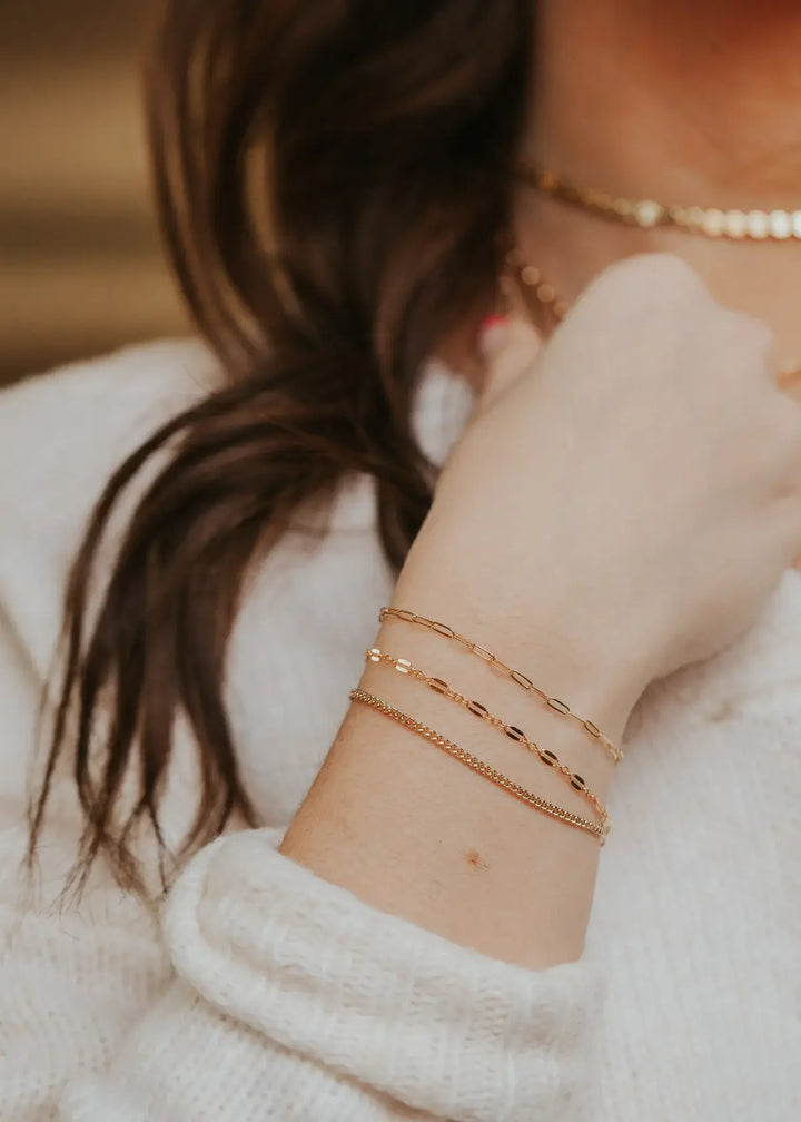 Lace Bracelet | 14kt Gold Fill + Sterling Silver