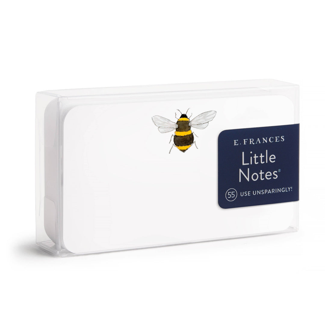 Pack of E. Frances Little Notes with a bee illustration on a white background