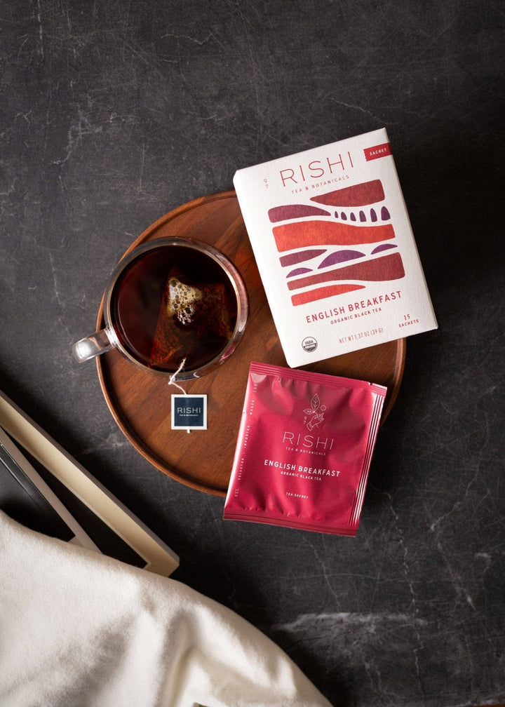 English Breakfast Organic Black Tea Sachets - Small Batch Specialty Gifts