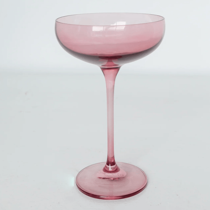 Estelle Colored Glass - Champagne Coupe - Small Batch Specialty Gifts