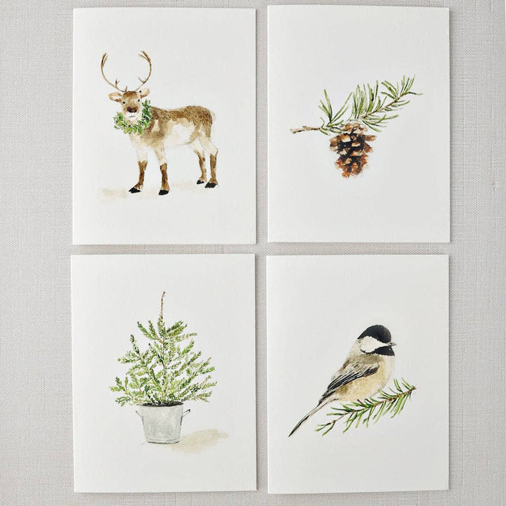 Evergreen notecard set - Small Batch Specialty Gifts