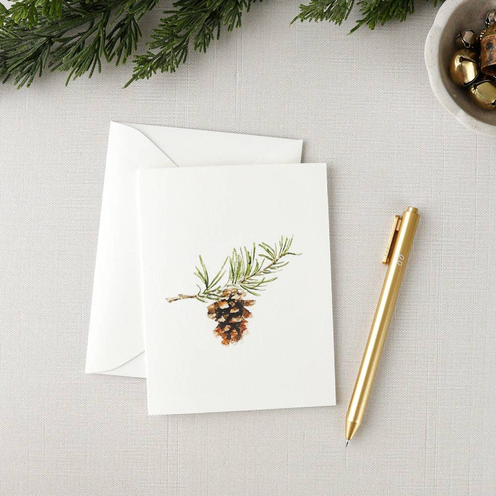 Evergreen notecard set - Small Batch Specialty Gifts