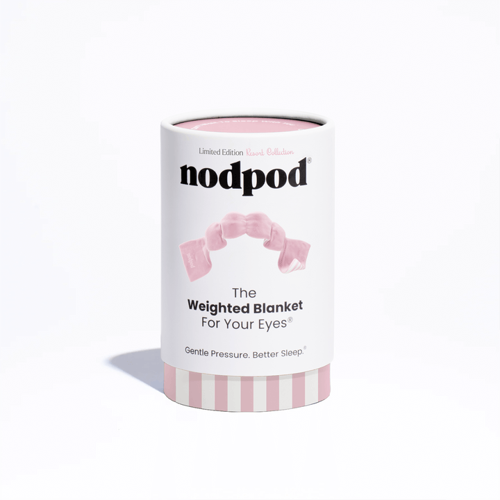 Weighted Sleep Mask - Resort Collection Pink Cabana