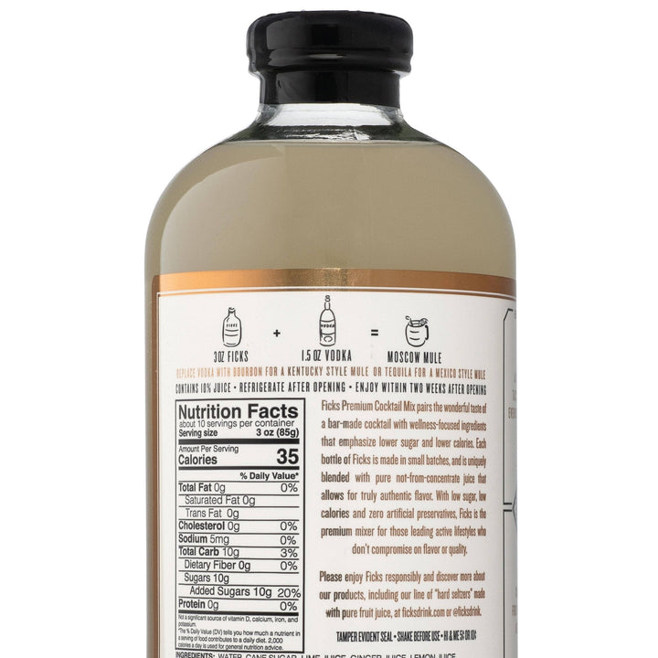 FICKS Premium Moscow Mule Cocktail Mix - Small Batch Specialty Gifts
