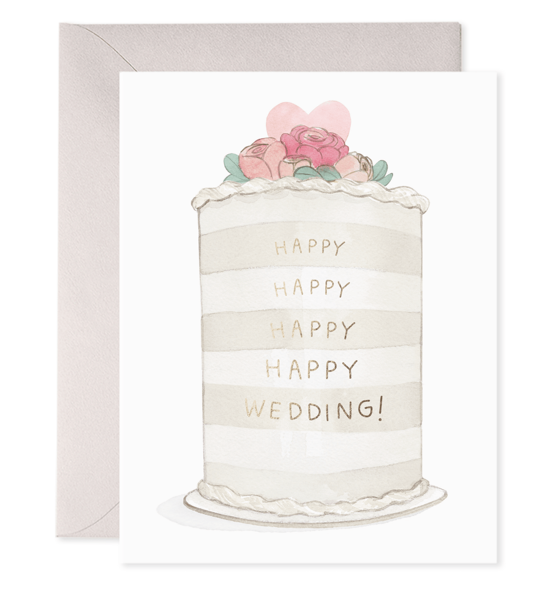 Frosted Wedding Greeting Card - Small Batch Specialty Gifts