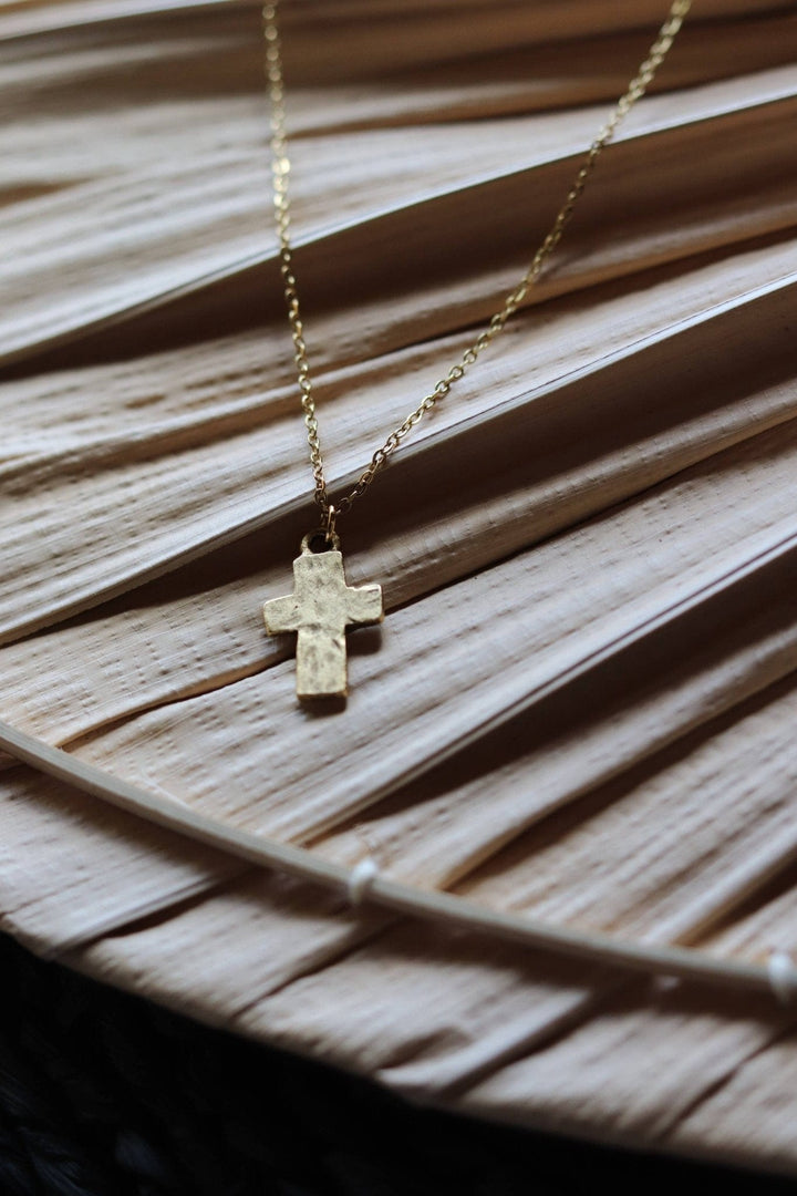 Gold Cross Necklace - Small Batch Specialty Gifts