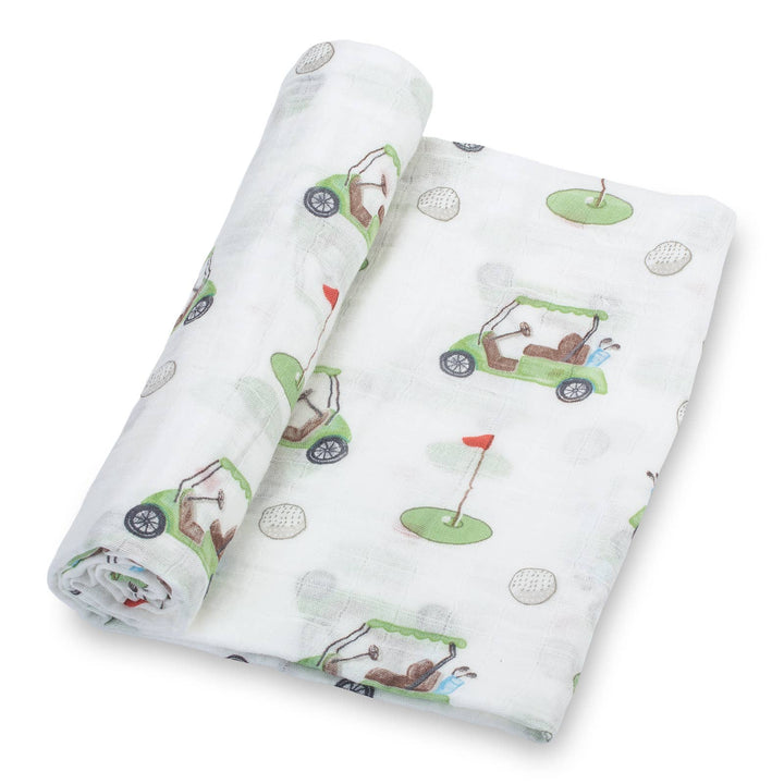 Golf A Round Baby Swaddle Blanket - Small Batch Specialty Gifts