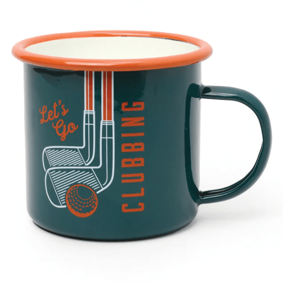 Golf Enamel Mug - Small Batch Specialty Gifts