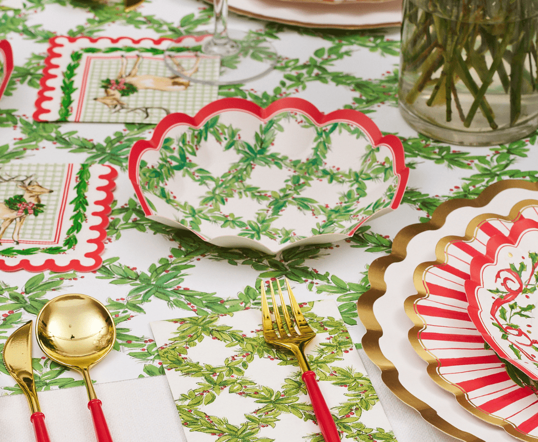 Holly Berry Appetizer Bowls