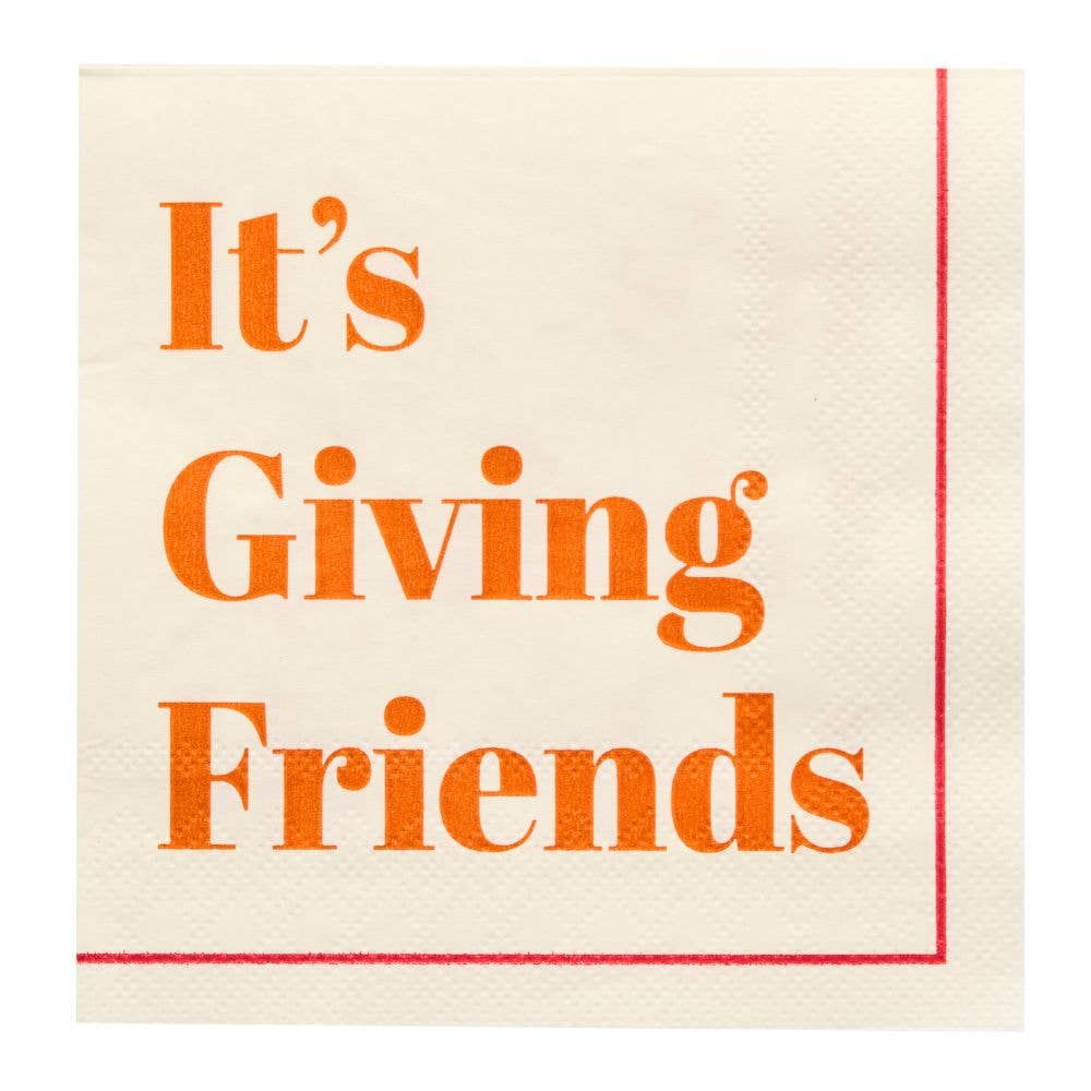 'It's Giving Friends' Cocktail Napkins