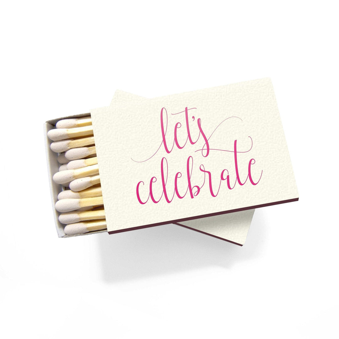 Let's Celebrate Matches Gift Matchboxes Wedding Birthday - Small Batch Specialty Gifts