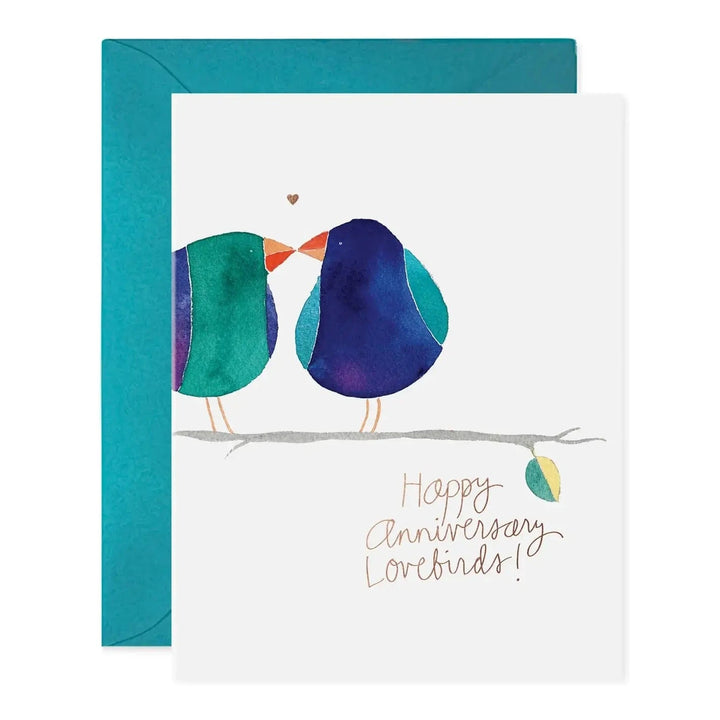 Lovebirds | Anniversary Greeting Card - Small Batch Specialty Gifts