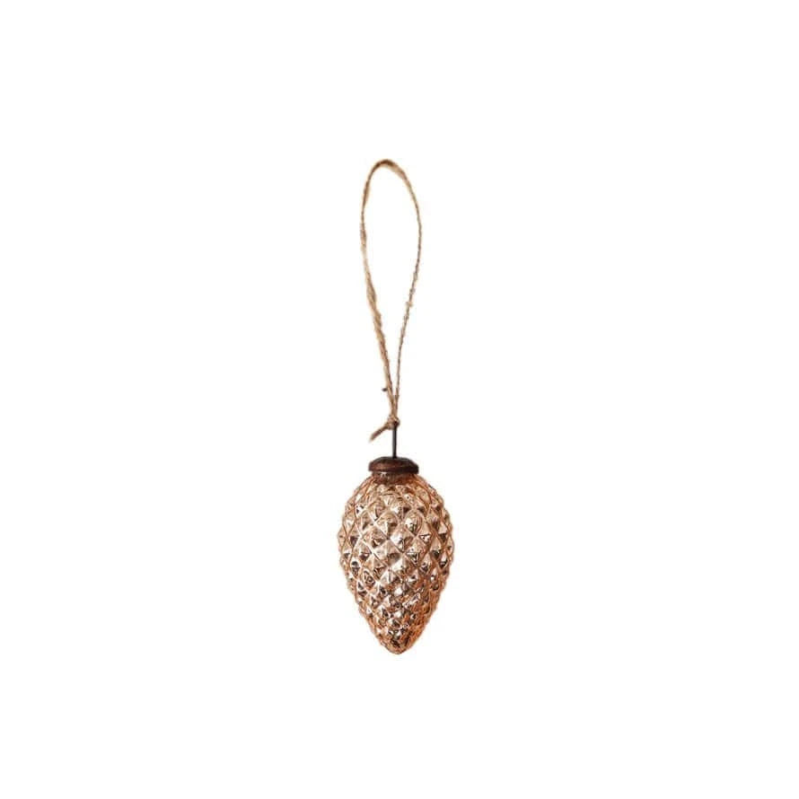 Mercury Glass Pinecone Ornament