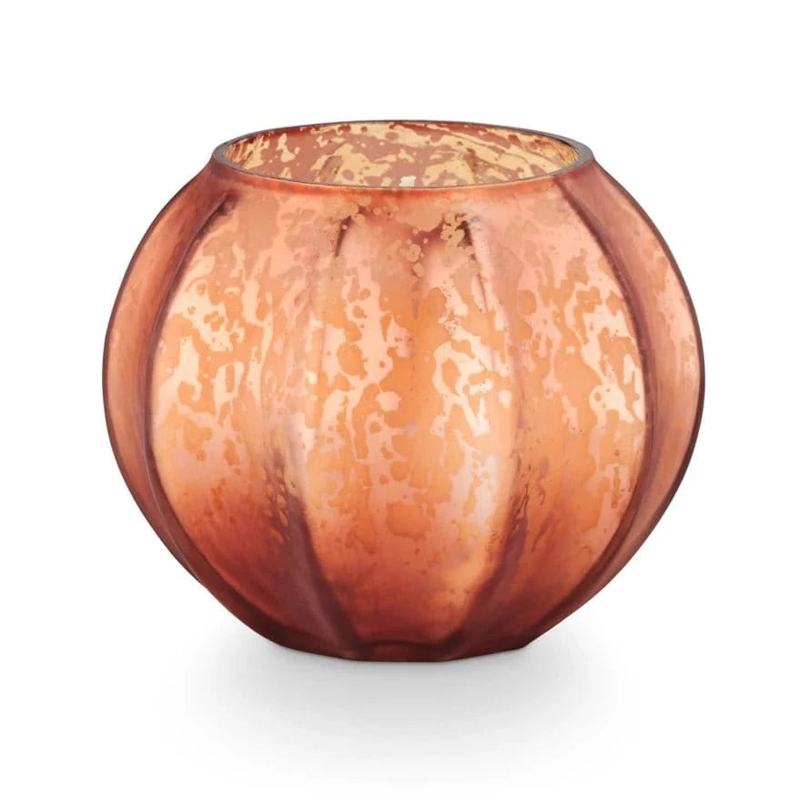 Mercury Glass Pumpkin Candle