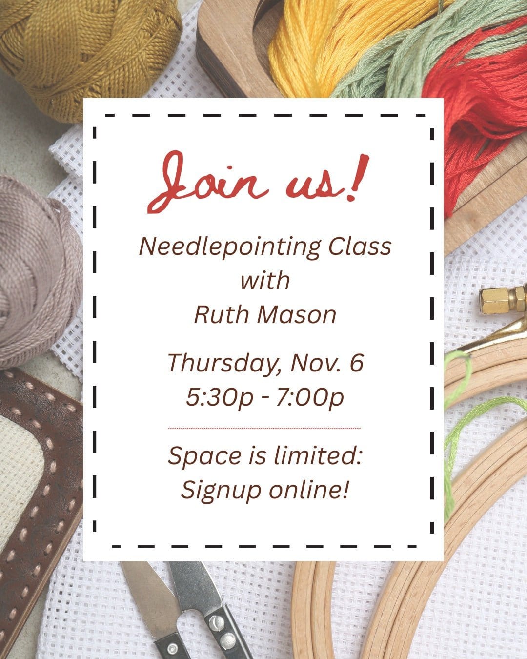 Needlepoint Class