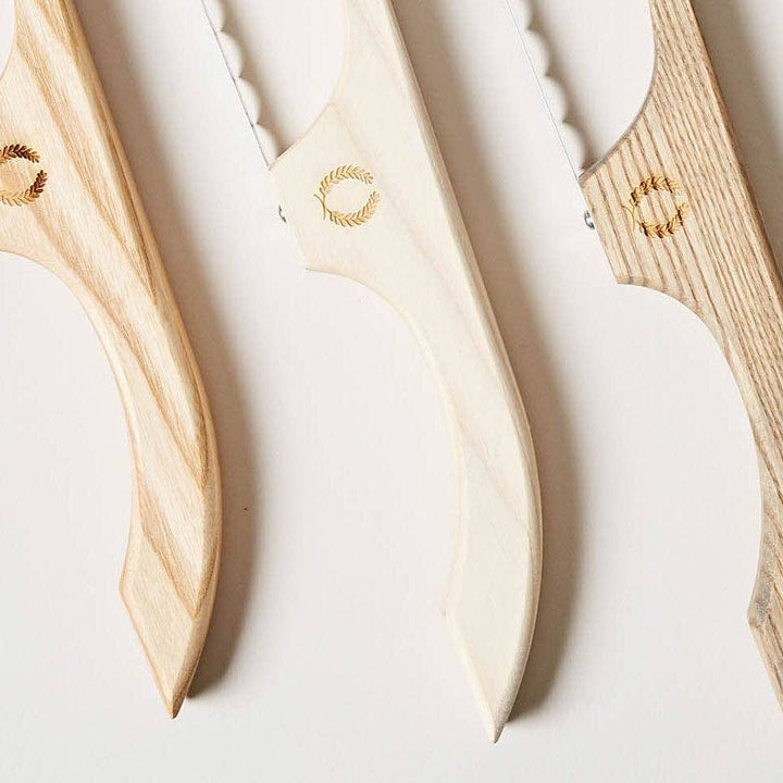 Pantry Bread Bows with the Farmhouse Pottery logo on the bows on a white background