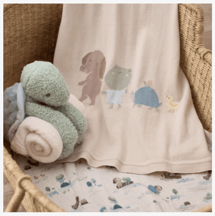 Pond Friends Knit Blanket - Small Batch Specialty Gifts