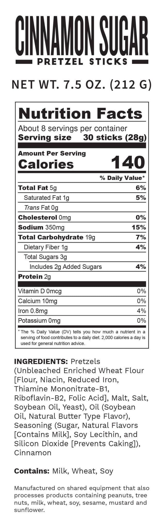 Pop Daddy – Cinnamon Sugar Seasoned Pretzels - Small Batch Specialty Gifts