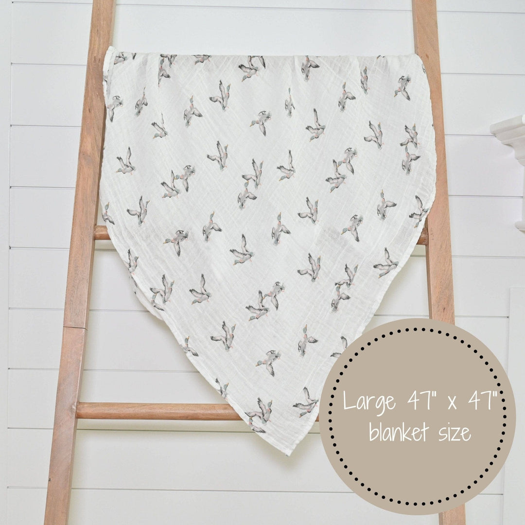 Quackin'up Baby Muslin Cotton Blanket - Small Batch Specialty Gifts