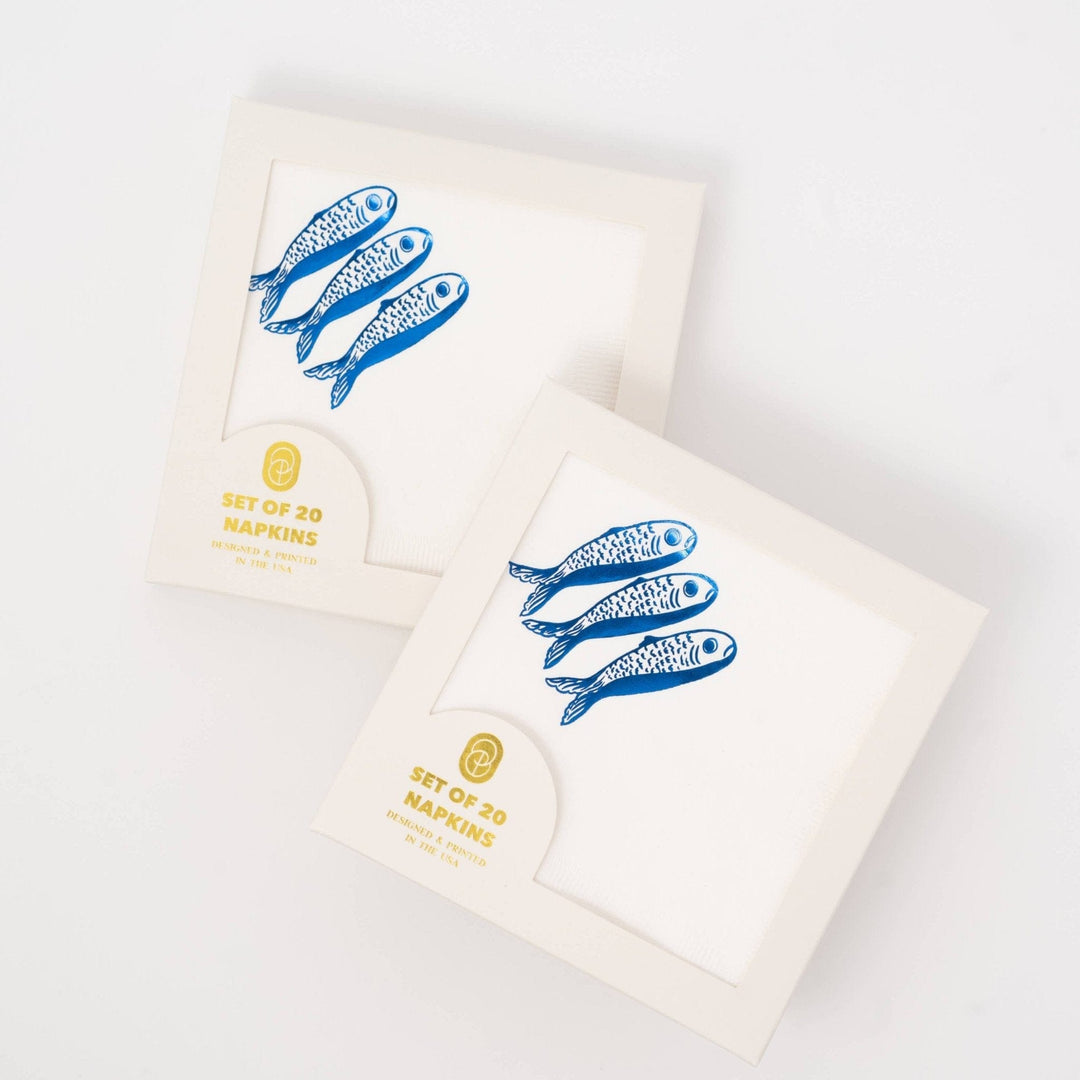 Sardines Cocktail Paper Beverage Napkin
