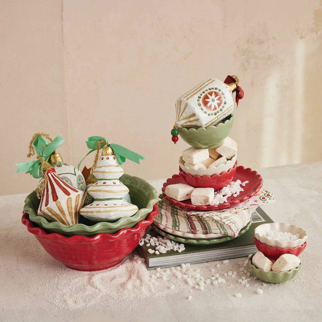 Scalloped Bowls, Set of 3